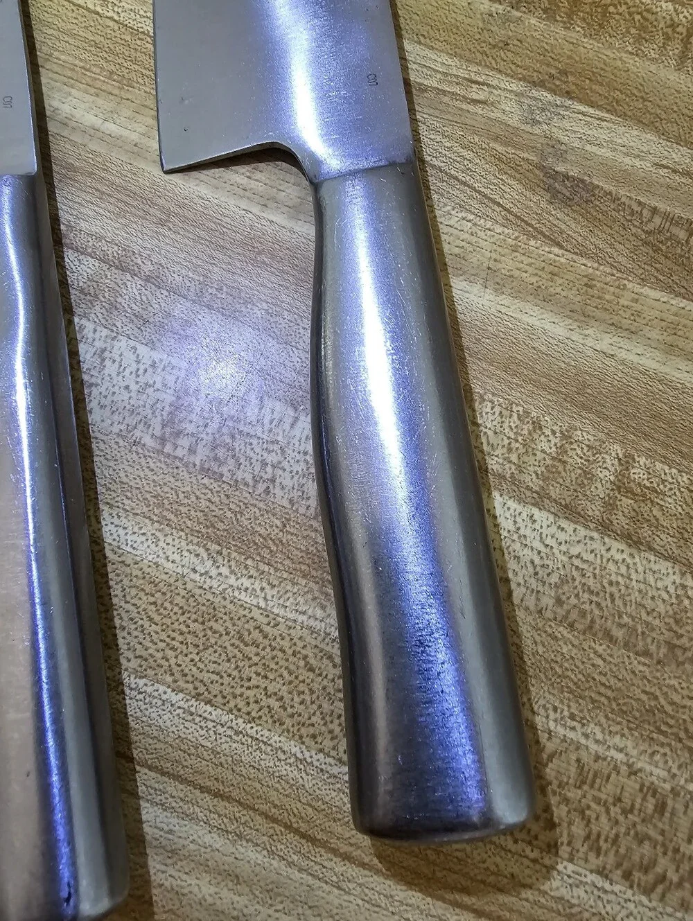 Berghaus Stainless Steel Kitchen Knife Set 3 Piece Santoku Chef Cutlery Lot Used
